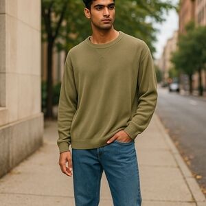 Olive Green Men's Sweater